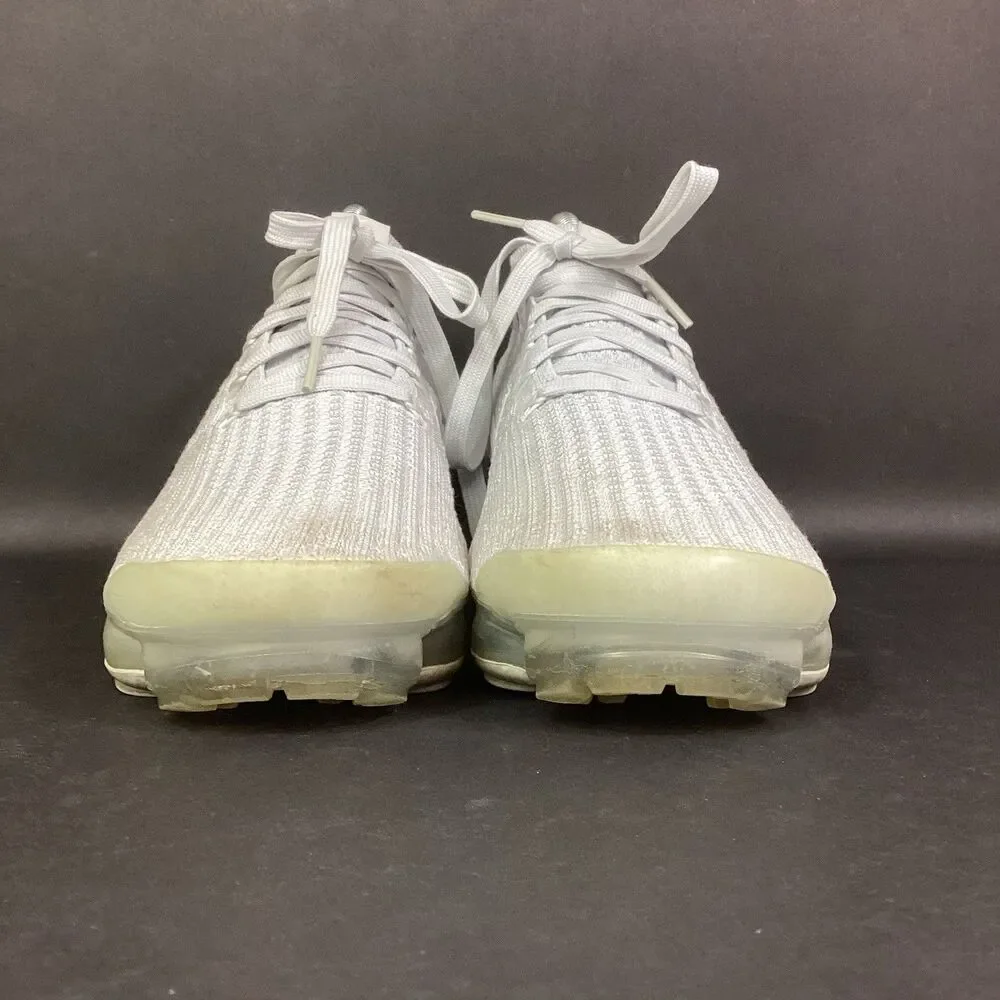 Nike Air VaporMax Flyknit 3 Womens Sz 10 Pure Platinum - Gray-Green - AJ6910-100